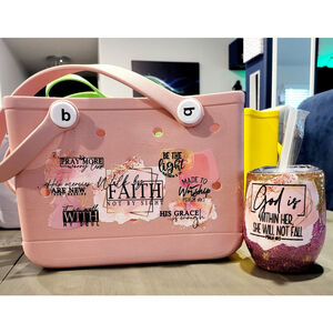 Bitty beach Bag with matching tumbler